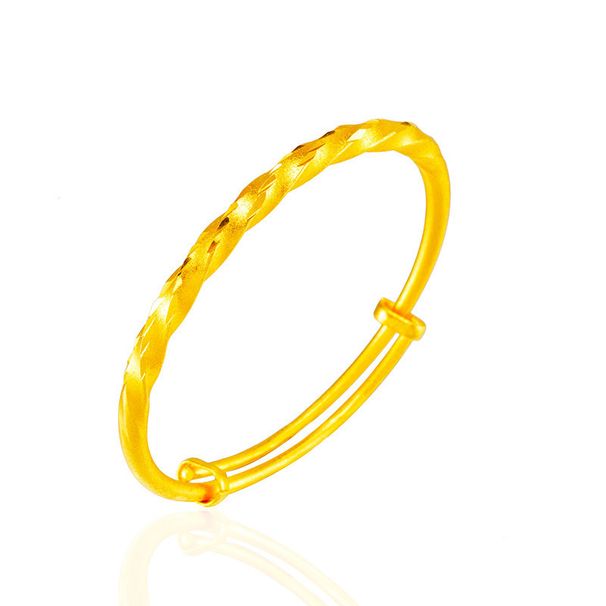 Popular Fried Dough Twists Meteor Shower Jewelry National Wind Sand Gold Round Belly Push Pull Bracelet_ipsvogv.com