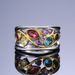 Cao Shi's Summer New Style Fashionable Multi Colored Stone Ring, Women's Popular Versatile Handmade Jewelry_ipsvogv.com