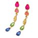 Ins Earrings Personalized Colorful Diamond Crystal Earrings Personalized All Match Net Red Earrings_ipsvogv.com