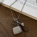 Silver Braided Heart Ribbon Bag Necklace For Women Korean Long Style Unique Niche Crossbody Sweatshirt Sweater Chain_ipsvogv.com
