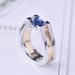 Sanjie's New Inlaid Blue Simulation Dual Color Ring_ipsvogv.com