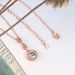 Unisex hot selling jewelry Fashion pendant necklace Popular zircon rose gold plated accessories_ipsvogv.com