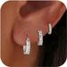 Women’s Jewelry Set Fashion Genuine Gold Brass Electroplating, Inlaid With Zircon And Full Diamond Circle, Elegant Ladies' High End Earrings Set_ipsvogv.com