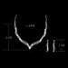 Bridal Jewelry Exquisite Fashion OL Claw Chain Rhinestone Fox Tail Necklace Earring Set 472_ipsvogv.com