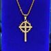 Creative Thorn Cross Rhinestone Necklace Personality Hip Hop Pendant_ipsvogv.com