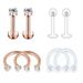 hot explosions 8-piece set of stainless steel diamond earrings nose nail lip puncture jewelry_ipsvogv.com