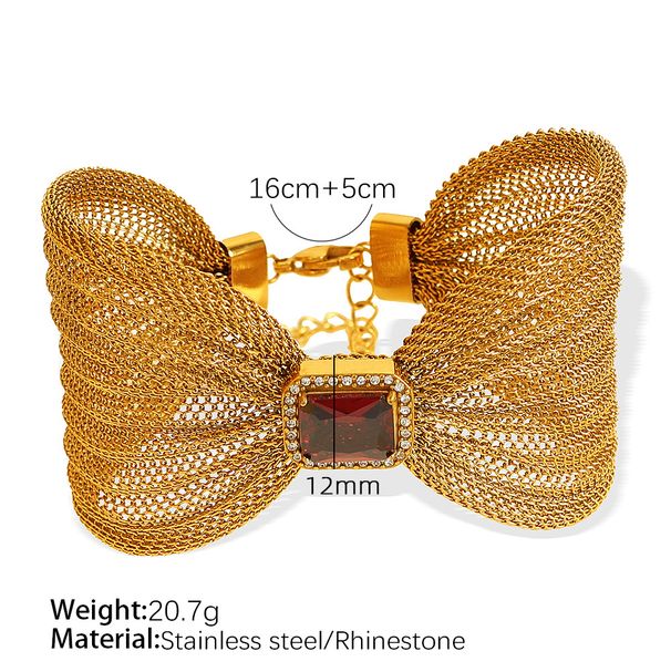 Women's Jewelry Bracelets, High End Atmosphere Bracelets, Bow Design, Inlaid Stone, Simple And Exquisite Jewelry For Women_ipsvogv.com