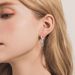Women’s Jewelry Set Fashion Brass Real Gold Electroplating Personalized Niche Design Rotating Zircon Pendant Earrings Ladies Elegant Earrings_ipsvogv.com