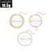 New Fashionable Minimalist Gold Thick Thin Chain Lock Pendant Set Of 3 And Bracelets_ipsvogv.com