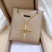 】 Cross 【 Light Luxury Charm Gorgeous Full Diamond Necklace Women's Versatile Clavicle Titanium Steel Chain 【 】_ipsvogv.com