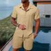 Men's Clothing Polo Casual Loose Short-sleeved Shorts Sports Suit_ipsvogv.com