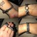 Men's stainless steel Wolf Head Franco Link Chain Bracelet Retro personality Wolf Head bracelet for both men and women_ipsvogv.com