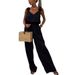 Women's Clothing spring and summer new suspender sleeveless pocket jumpsuit INS casual loose_ipsvogv.com