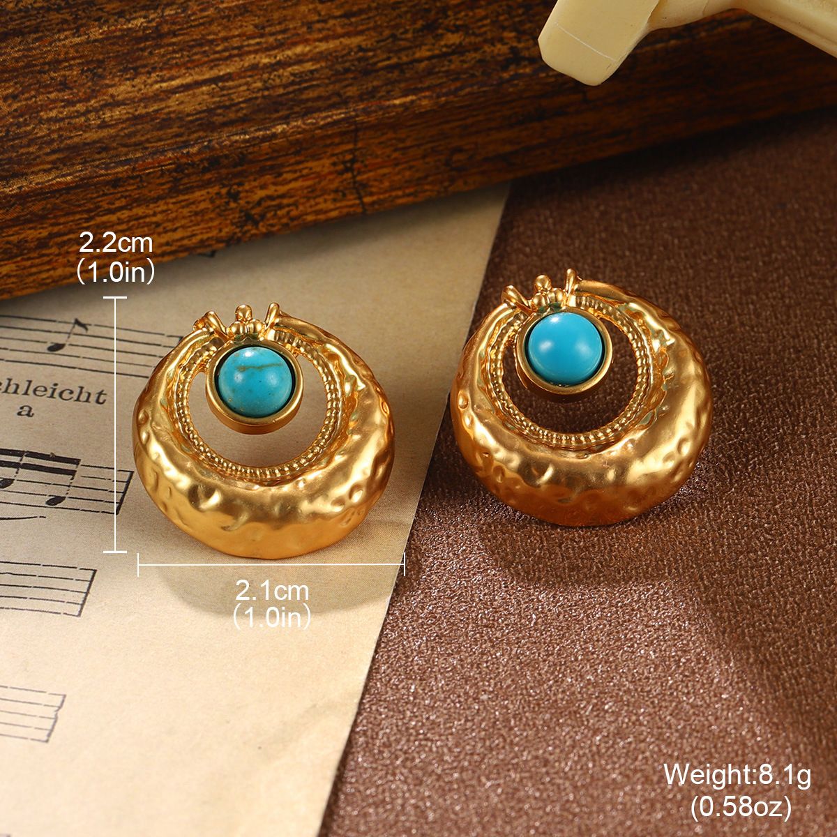 Turquoise Earrings For Women French Retro Niche Earrings Peacock Tassel Hollow High End Niche Design Earrings_ipsvogv.com