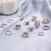 New Ring, Several Shaped Chain, Butterfly, Diamond Hollow Open Ring_ipsvogv.com