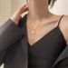 Netizen Love White Shell Four Leaf Grass Necklace for Women's Two Wear Creative Peach Blossom Titanium Steel Lock Bone_ipsvogv.com