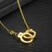 Men's Jewelry Retro PUT DOWN Engraved Faith Letters Handcuffs Necklace Couple Sweater Chain_ipsvogv.com