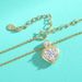 Women's Jewelry Sterling Silver Love Heart Moissanite Necklace Versatile Pendant Heart Shaped Clavicle Chain Simple Fashion_ipsvogv.com