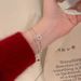 Double Layered Zircon Bracelet For Women, Light Luxury, High-end, Niche Design, Simple Personalized Chain, Cool And_ipsvogv.com