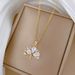 【 Titanium Steel 】 Stranded Ginkgo Leaves Of Diamonds, Light Luxury Temperament, Gorgeous Full Diamond Necklace, Women's_ipsvogv.com