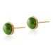 Small natural stone earrings, brass plated with K real gold, high grade turquoise earrings, freshwater pearl earrings_ipsvogv.com