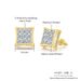 Unisex Jewelry Fashion hip hop square cross earrings for men full of diamonds and zircon thread earrings street fashion accessories_ipsvogv.com