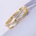 Cao Shi Hot Selling Cross Design Micro Inlaid Line Finger Fashion Style Ring_ipsvogv.com