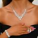 Women’s Jewelry Set Fashion High End Zircon Butterfly Tassel Earrings Necklace Set Niche Temperament Clavicle Chain Light Luxury Fashion Jewelry_ipsvogv.com