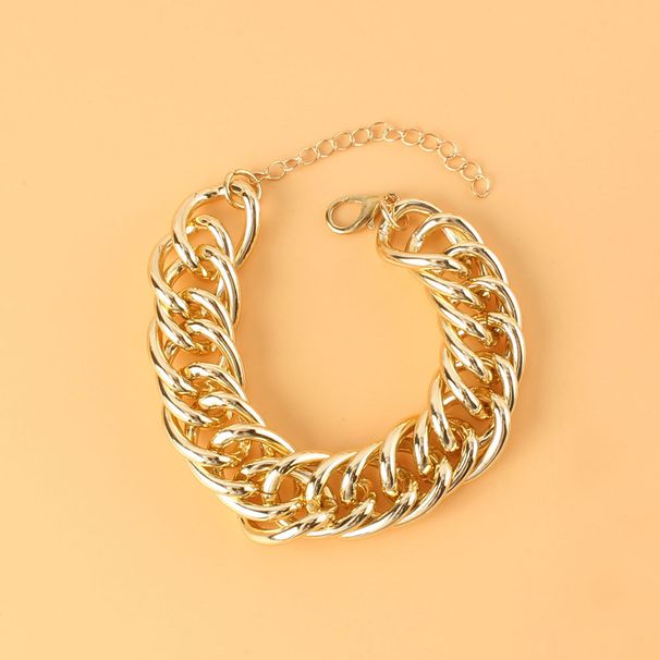 Creative Personality Necklace Punk Hip Hop Style Metal Chain Necklace Set_ipsvogv.com