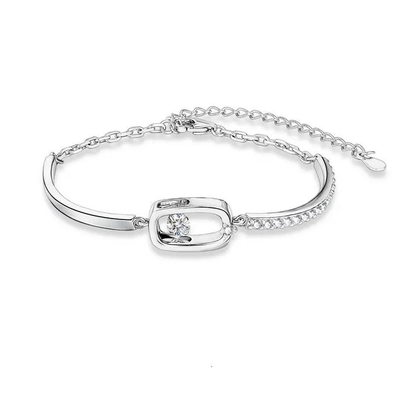 Mina Silver Moissanite Bracelet Smart 30 Point Bracelet Light Luxury Niche High End Jewelry_ipsvogv.com