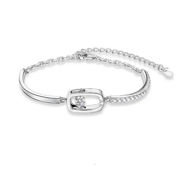 Mina Silver Moissanite Bracelet Smart 30 Point Bracelet Light Luxury Niche High End Jewelry_ipsvogv.com