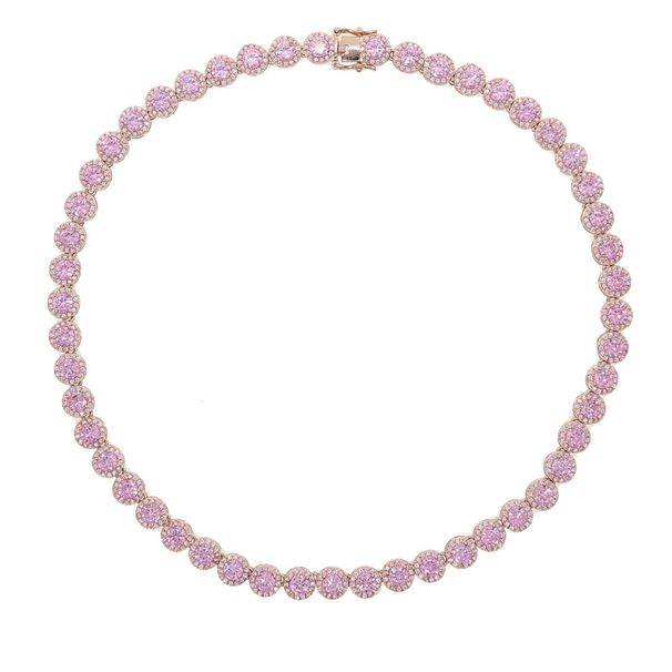 Women's Jewelry Hip Hop New 7mm Round Zircon Necklace Trendy Diamond Studded Full Diamond Necklace_ipsvogv.com