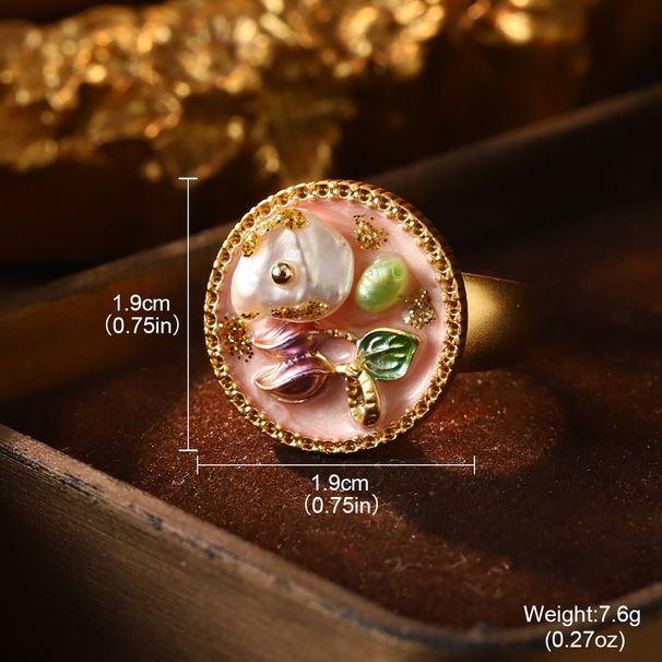 Monet Garden Oil Painting Necklace Baroque Natural Pearl Clavicle Chain New Chinese Style Ancient Style High End 2024 New_ipsvogv.com