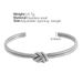 Women's Jewelry Set Fashion French Retro Fashion Geometric Titanium Steel Open Bracelet Female Twist Knot C Shaped Bracelet Female Niche Design_ipsvogv.com