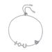 Pure Silver Mosang Stone Women's Love Valentine's Day Bracelet Push Pull Adjustable With 950 Gold Plating_ipsvogv.com
