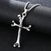 Bone Cross Titanium Steel Pendant Men's And Women's Punk Personalized Necklace Accessories_ipsvogv.com