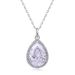 water Drop Ice Flower Cut High Carbon Diamond Pendant S925 Silver Inlaid Full Diamond Colored Gemstone Pendant Atmosphere Light Luxury_ipsvogv.com