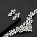 New Arrival Bride Fashion Necklace Earrings Set Alloy Rhinestone Two Piece Wedding Jewelry_ipsvogv.com