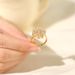 Ring Women's Network Red Lucky Grass Korean Edition Temperament Diamond Embedding Rotable Fashion Index Finger Ring with Adjustable Opening_ipsvogv.com