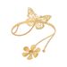 B2565 Fashionable New Handicraft Women's Light Luxury Small and Popular Flower Butterfly Design Open Arm Bracelet_ipsvogv.com
