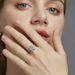 Super Flash S925 Silver Square Ring Ice Flower Cut High Carbon Diamond Ring Female Fashion Proposal Wedding Ring_ipsvogv.com