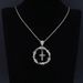 Fashion Personality Thorn Cross Creative Pendant Necklace Jewelry_ipsvogv.com