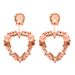 Stud Earrings Large Heart Pendant Earrings Temperament Shiny Diamond Glass Jewelry Earrings_ipsvogv.com