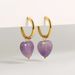 Women’s Jewelry Set Fashion New Fashion Simple Light Luxury Earrings Personality Earrings Jewelry Gold Natural Stone Love Pendant Earrings_ipsvogv.com