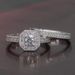 Sanjie Full Couple Princess Round Diamond Set Fashion Luxury Engagement Ring Women's Straight_ipsvogv.com