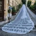Hair Jwlry V146 Vil Long Cathdral Bridal Vils 1 Tir Lac Appliqus Edg Mantilla Wid Wdding Accssoris For_ipsvogv.com