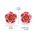 New Chinese Style National Tide Enamel Peach Blossom Earrings Super Fairy Retro Forest Earrings French Exaggerated Layered Vintage Earrings_ipsvogv.com