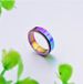 Titanium steel colorful rotating ring dazzling rainbow ring _ipsvogv.com