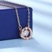 Element Style Crystal Round Smart Beating Heart Necklace Clavicle Chain_ipsvogv.com
