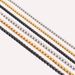 2025 New Arrivals 1 Piece Width 2/2.5/3/3.5/4mm Stainless Steel Square Pearl Chain Figaro Necklace Jewelry for Men Women_ipsvogv.com